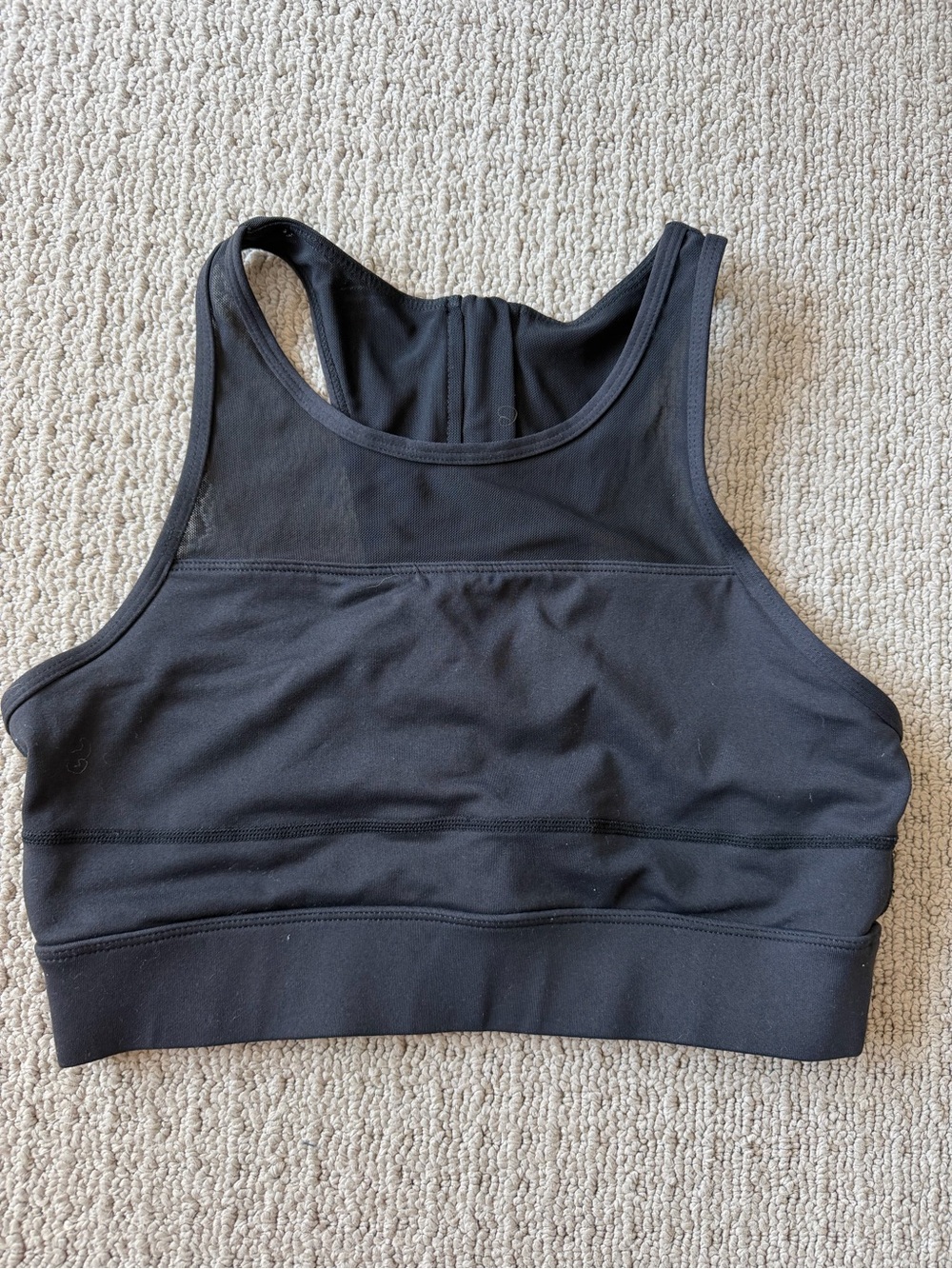 ZYIA Black High-Neck Sports Bra